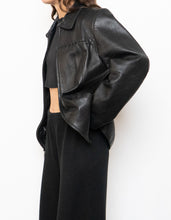 Load image into Gallery viewer, Vintage x LIZ CLAIBORNE Black Leather Jacket (S, M)