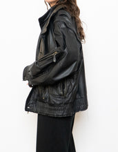 Load image into Gallery viewer, Vintage x BOUTIQUE OF LEATHERS Black &amp; Green Leather Bomber (S-L)