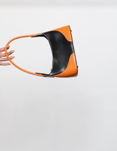 Load image into Gallery viewer, Vintage x DANIELA MODA Orange &amp; Black Leather Purse