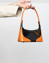 Load image into Gallery viewer, Vintage x DANIELA MODA Orange &amp; Black Leather Purse