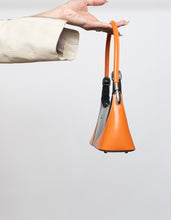 Load image into Gallery viewer, Vintage x DANIELA MODA Orange &amp; Black Leather Purse