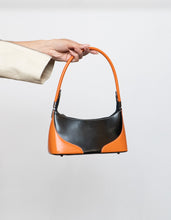 Load image into Gallery viewer, Vintage x DANIELA MODA Orange &amp; Black Leather Purse
