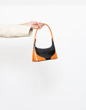 Load image into Gallery viewer, Vintage x DANIELA MODA Orange &amp; Black Leather Purse