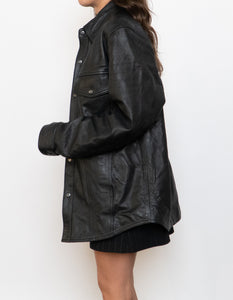 Vintage x PENMANS Black Leather Jacket (S-L)