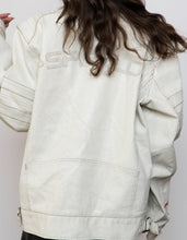 Load image into Gallery viewer, Vintage x SPRINGFIELD White Faded Faux Leather Biker Jacket (S-XL)