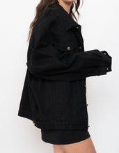 Load image into Gallery viewer, Vintage x CHEROKEE Black Denim Jacket (L, XL)