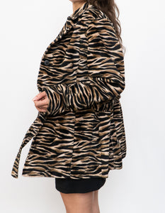 Vintage x Made in Korea x Tiger Velvet Belted Jacket (M, L)