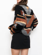 Load image into Gallery viewer, Vintage x Hand-Knit Mohair-blend Patterned Knit Sweater (XS-XL)