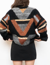Load image into Gallery viewer, Vintage x Hand-Knit Mohair-blend Patterned Knit Sweater (XS-XL)