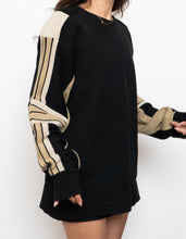 Load image into Gallery viewer, Vintage x Made in Korea x Cotton-Blend Black &amp; Beige Sweater (M-XL)