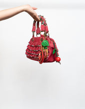 Load image into Gallery viewer, Vintage x BETSEY JOHNSON Red Denim Cherry Purse