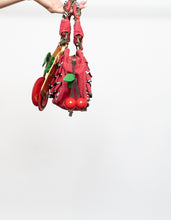Load image into Gallery viewer, Vintage x BETSEY JOHNSON Red Denim Cherry Purse