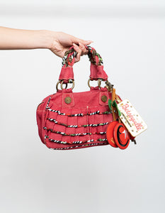 Vintage x BETSEY JOHNSON Red Denim Cherry Purse
