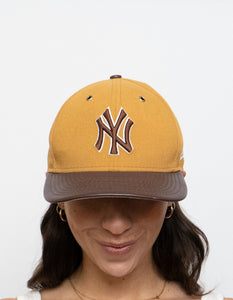 YANKEES x New Era Brown, Gold Snapback