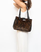 Load image into Gallery viewer, Vintage x Brown &amp; Black Zebra Pony Hair Purse