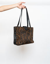 Load image into Gallery viewer, Vintage x Brown &amp; Black Zebra Pony Hair Purse