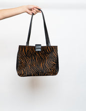 Load image into Gallery viewer, Vintage x Brown &amp; Black Zebra Pony Hair Purse