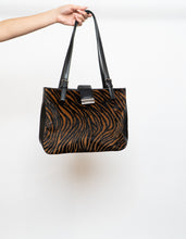 Load image into Gallery viewer, Vintage x Brown &amp; Black Zebra Pony Hair Purse
