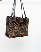 Load image into Gallery viewer, Vintage x Brown &amp; Black Zebra Pony Hair Purse