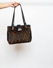 Load image into Gallery viewer, Vintage x Brown &amp; Black Zebra Pony Hair Purse