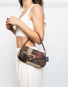 Vintage x LIZ CLAIBORNE Multi Fabric Handbag