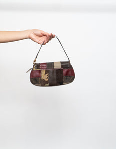 Vintage x LIZ CLAIBORNE Multi Fabric Handbag