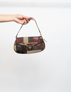 Vintage x LIZ CLAIBORNE Multi Fabric Handbag