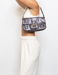 Vintage x Purple Purple Crock Faux Leather Purse