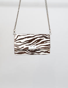 ZARA x Zebra Pony Hair Chain Purse