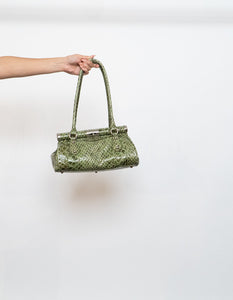 Vintage x Green Crock PVC Purse