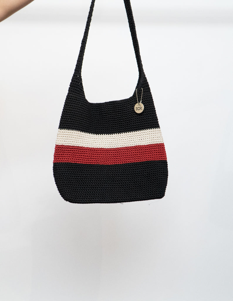 THE SAK x Crochet Striped Purse