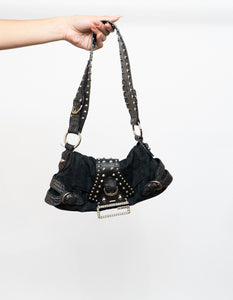 Vintage x GUESS Black Studded Handbag