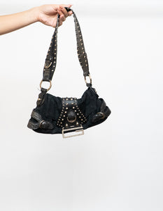 Vintage x GUESS Black Studded Handbag