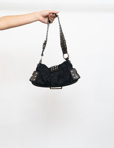 Vintage x GUESS Black Studded Handbag