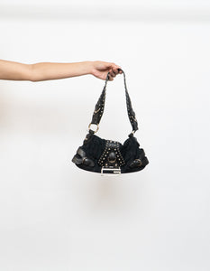 Vintage x GUESS Black Studded Handbag