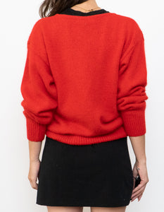 Vintage x Made in Hong Kong x Angora, Silk-blend Knit Sweater (XS-M)