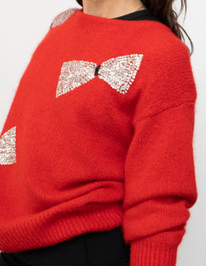 Vintage x Made in Hong Kong x Angora, Silk-blend Knit Sweater (XS-M)