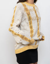 Load image into Gallery viewer, Vintage x Made in Turkey x SEARIANNO Gold Knit Patterned Sweater (S-L)