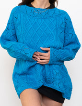 Load image into Gallery viewer, Vintage x Blue Cotton Knit Sweater (XS-XL)