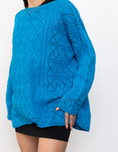 Load image into Gallery viewer, Vintage x Blue Cotton Knit Sweater (XS-XL)