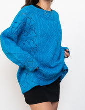 Load image into Gallery viewer, Vintage x Blue Cotton Knit Sweater (XS-XL)