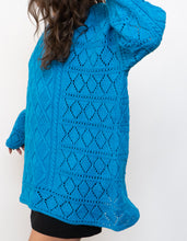 Load image into Gallery viewer, Vintage x Blue Cotton Knit Sweater (XS-XL)