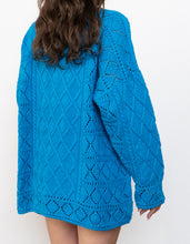 Load image into Gallery viewer, Vintage x Blue Cotton Knit Sweater (XS-XL)