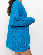 Load image into Gallery viewer, Vintage x Blue Cotton Knit Sweater (XS-XL)