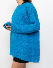 Load image into Gallery viewer, Vintage x Blue Cotton Knit Sweater (XS-XL)
