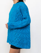 Load image into Gallery viewer, Vintage x Blue Cotton Knit Sweater (XS-XL)