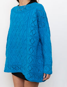 Vintage x Blue Cotton Knit Sweater (XS-XL)