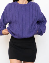 Load image into Gallery viewer, Vintage x Cozy Purple Knit Sweater (XS-L)