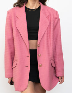 Vintage x Made in Canada x Pink Wool-blend Blazer (S, M)
