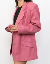 Load image into Gallery viewer, Vintage x Made in Canada x Pink Wool-blend Blazer (S, M)